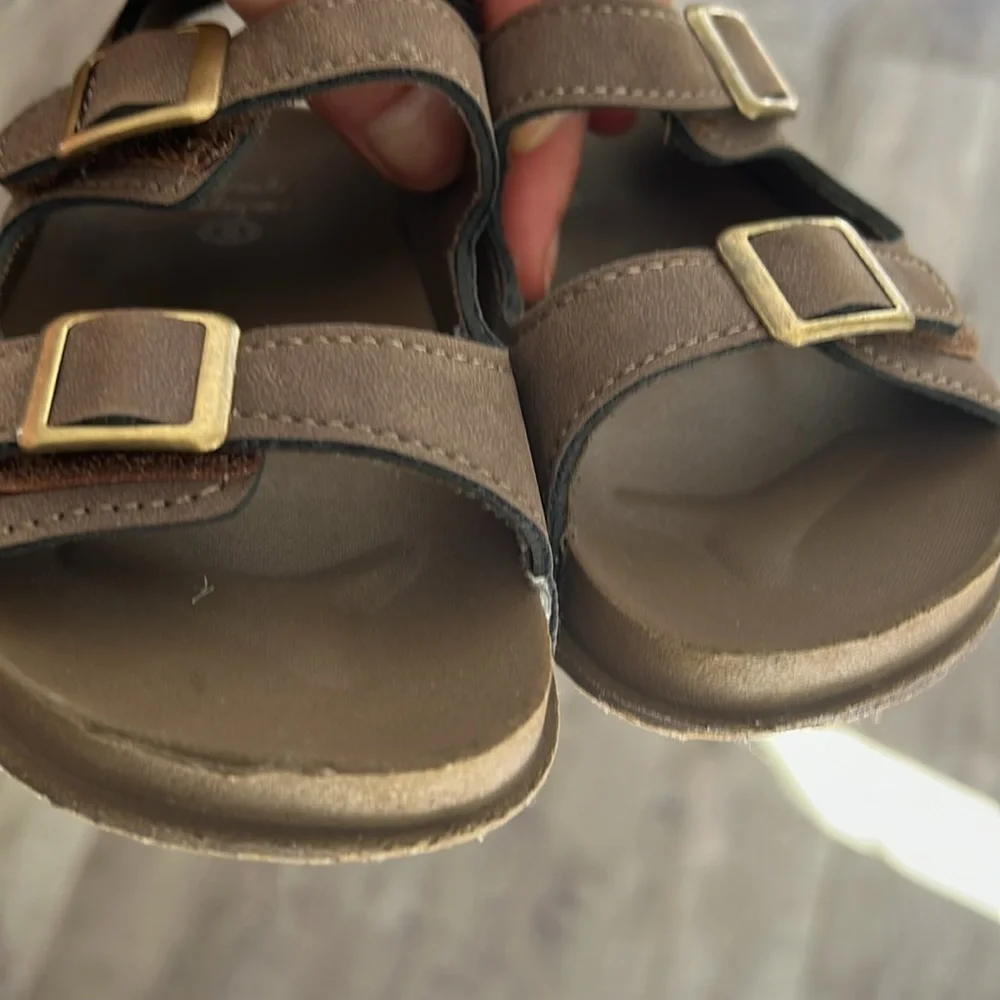 Brown Kids Sandals boys size 9 toddler